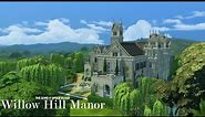 Willow Hill Manor | The Sims 4 Dark Academia Speed Build | Part 1 | CC