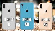 iPHONE X VS iPHONE XR VS iPHONE XS Comparison