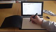 Lenovo Yoga Book - Writing with the Real pen and pad demo.