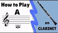CLARINET | How to Play Low A