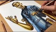 Drawing Midas Golden Touch (Fortnite) • Time Lapse