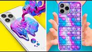 COOL DIY PHONE CRAFTS || Fun DIY Custom Ways And Tricks For Your Phone By 123 GO! GOLD