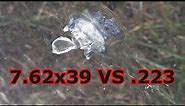 7.62x39 vs .223 (5.56) vs bulletproof glass