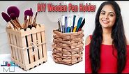 Handmade Wooden Pen Holders | Simple and Unique DIY Pen Stand