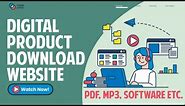 How to Create a FREE Digital Downloadable Products Selling eCommerce Website with WordPress