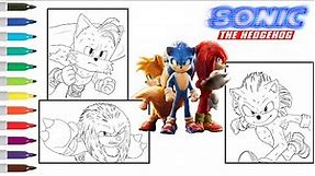 Sonic the Hedgehog 2 Coloring Compilation | Sonic Coloring Book Pages | Sonic Knuckles Tails