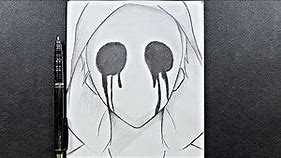 Scary art | how to draw scary face easy step-by-step