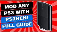 How To Mod PS3 Super Slim 486 PS3HEN or Slim Or Fat Models