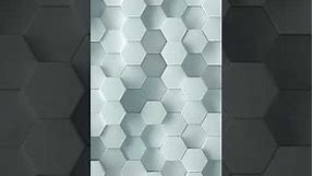 Hexagon Vertical Screen Saver Background White Clean 1 Hour Loop