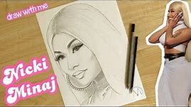 Nicki Minaj drawing / Nicki Minaj portrait drawing tutorial