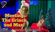 Meeting The Grinch and Max the Dog at Universal Orlando for the Holidays