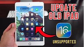How to Get Update iPadOS 16 on iPad (Old iPad Air 2, Mini 4)