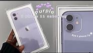 iphone 11 unboxing (purple) in 2022 ☆〜 فتح صندوق الايفون 11 البنفسجي