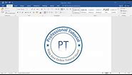 Create and Make Logo in MS Word