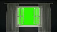 Window Certain Opening green screen VFX HD footage no copyright