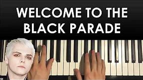 HOW TO PLAY - MCR - Black Parade (Piano Tutorial Lesson)