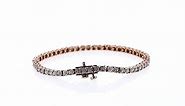 1/2 Carat Rose Gold Diamond Tennis Bracelet