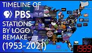 Timeline of PBS Stations by Logo (REMAKE) (1953-2021)