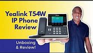 Yealink SIP T54W IP Phone Unboxing & Review - 10 Line VOIP Phone