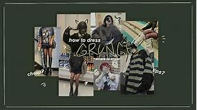 how to dress GRUNGE! | grunge aesthetic/style | where to shop | #fashion #grunge