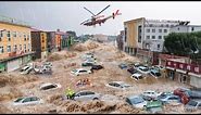 Dramatic Footage from China! Historic Flooding sweeps away homes and people in Beijing