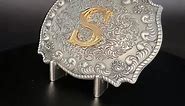 Initial Letter S Cowboy Cowgirl Western Belt Buckle