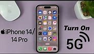 iPhone 14/14 Pro: How To Enable (Turn ON) 5G Network