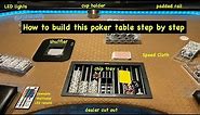 How To Build A DIY Poker Table With A Shuffler, Cup Holders, Lights, Dealer Cut Out, Shuffle Tech
