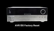 How To Factory Reset Harman Kardon AVR 130!