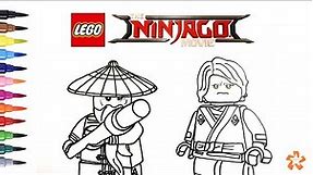 Lego Ninjago Movie - Master Wu and Lloyd - Coloring pages for children | Color & Kids TV