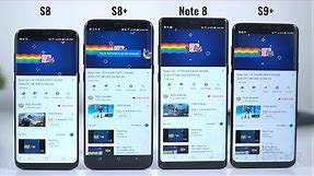 Battery Test: Samsung S9 Plus vs S8 Plus vs S8 vs Note8