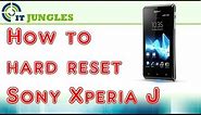 How to Hard Reset Sony Xperia J