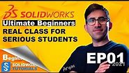 Ultimate SolidWorks Tutorial 2021 for Beginners (In depth explanation) Part 1
