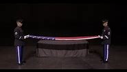 How to fold a U.S. flag for military funeral ceremony | West Point Band