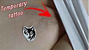 Amazing Temporary Tattoo for You Style | Temporary Tattoo wolf