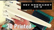 Mass Effect Normandy Class Cerburis SR-2 3D Model: 3D Printing time lapse & tutorial