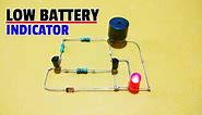 How To Make Battery Low Indicator With Buzzer For 12V Battery..Battery Level Indicator Circuit..