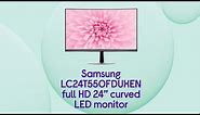 Samsung LC24T550FDUXEN Full HD 24” Curved LED Monitor - Grey - Product Overview