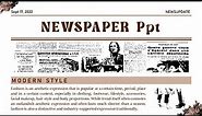 Powerpoint Aesthetic Newspaper Template 📜 Morph Transition [FREE DOWNLOAD]