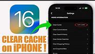 How To Clear iPhone CACHE - iOS 16 !