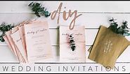 DIY MY WEDDING INVITATIONS WITH ME!