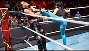 WWE 2K20: Rhea Ripley vs Paige (barefoot), women's wrestling