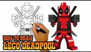 How to Draw Lego Deadpool | Drawing Lesson