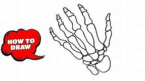 How to Draw a Skeleton Hand on your Hand | Skeleton Hand Drawing Tutorial