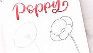 Tutorial dibujo amapola - Poppy drawing tutorial