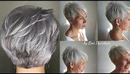 Best Haircuts For GRAY Hair For Women over 50 60