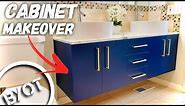 How To Paint Cabinets // DIY Bathroom Makeover