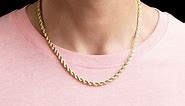Solid Gold Rope Chain 5mm | The Gold Gods
