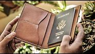 Leather Crafting DIY - Passport Case - FREE PATTERN