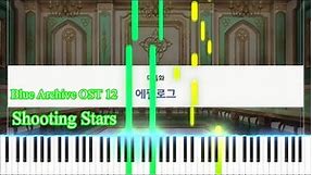 Shooting Stars - Blue Archive OST 12 [Piano tutorial + Sheet]